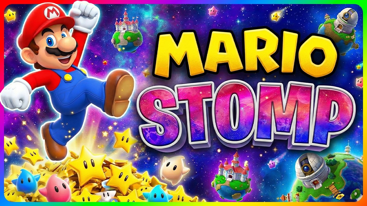 Mario Galaxy Stomp ⚡️ Brain Break for Kids ⚡️ Coach W