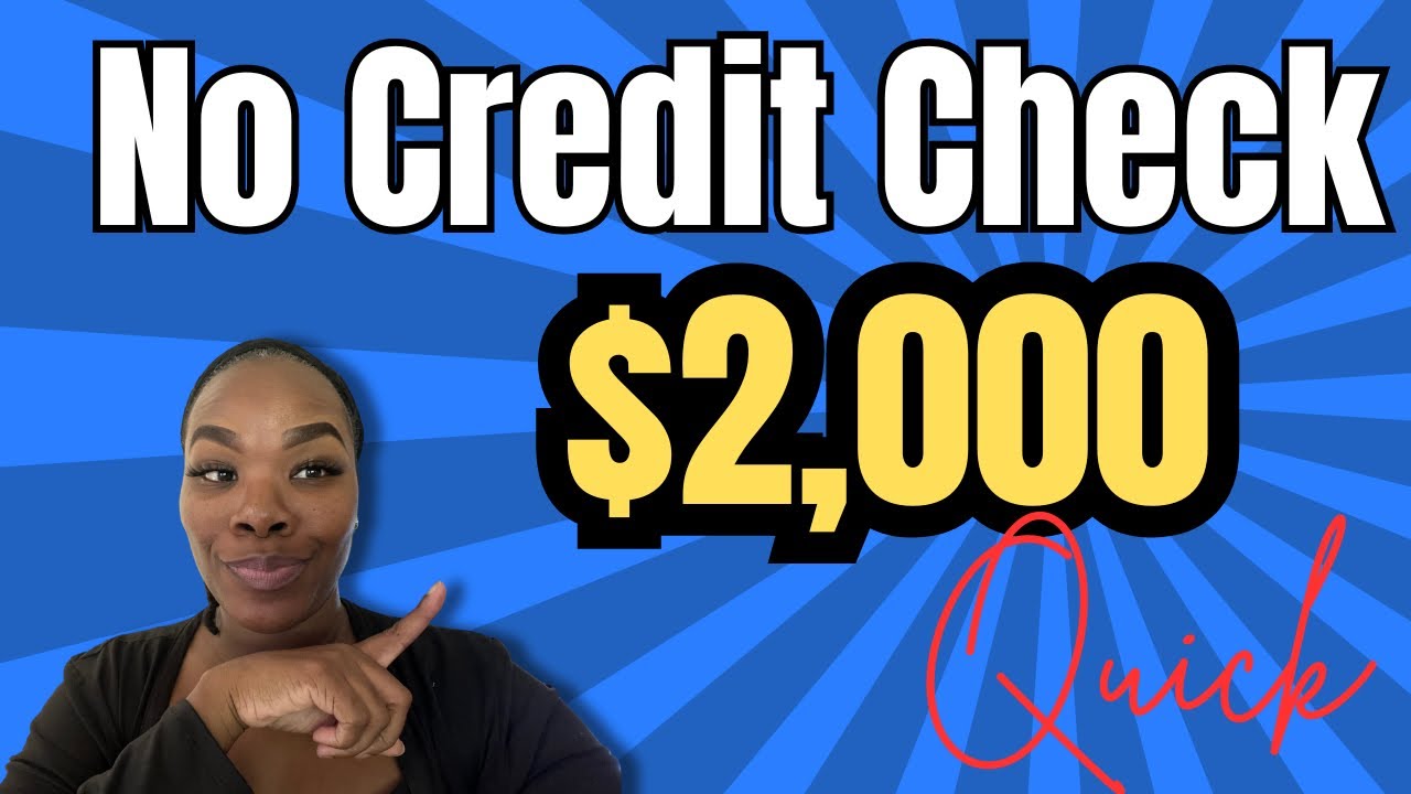 Get a $2000 Loan with No Credit Check! Stop Being Broke &ndash; Fast Loans for Bad Credit