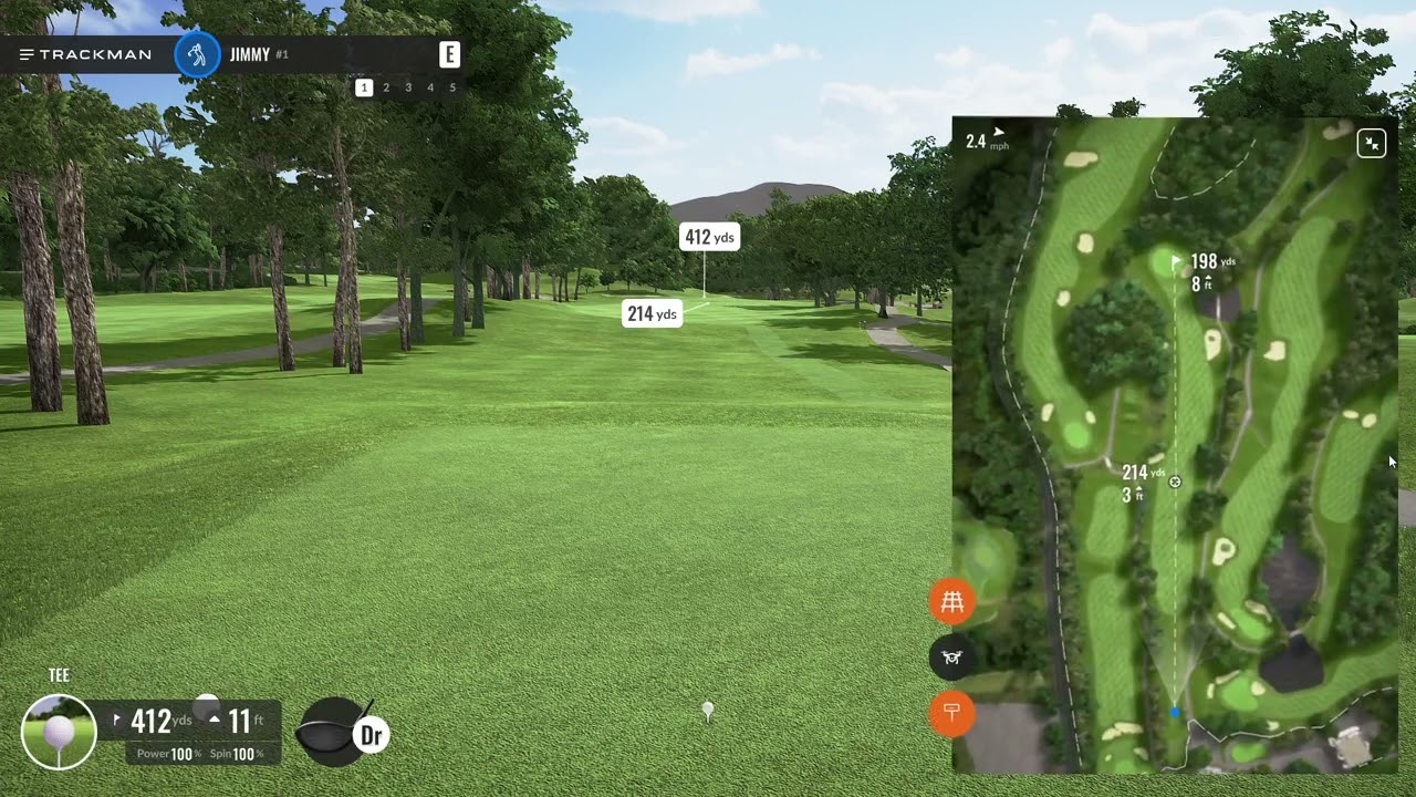 TrackMan 4 Indoor - Playing Virtual Golf