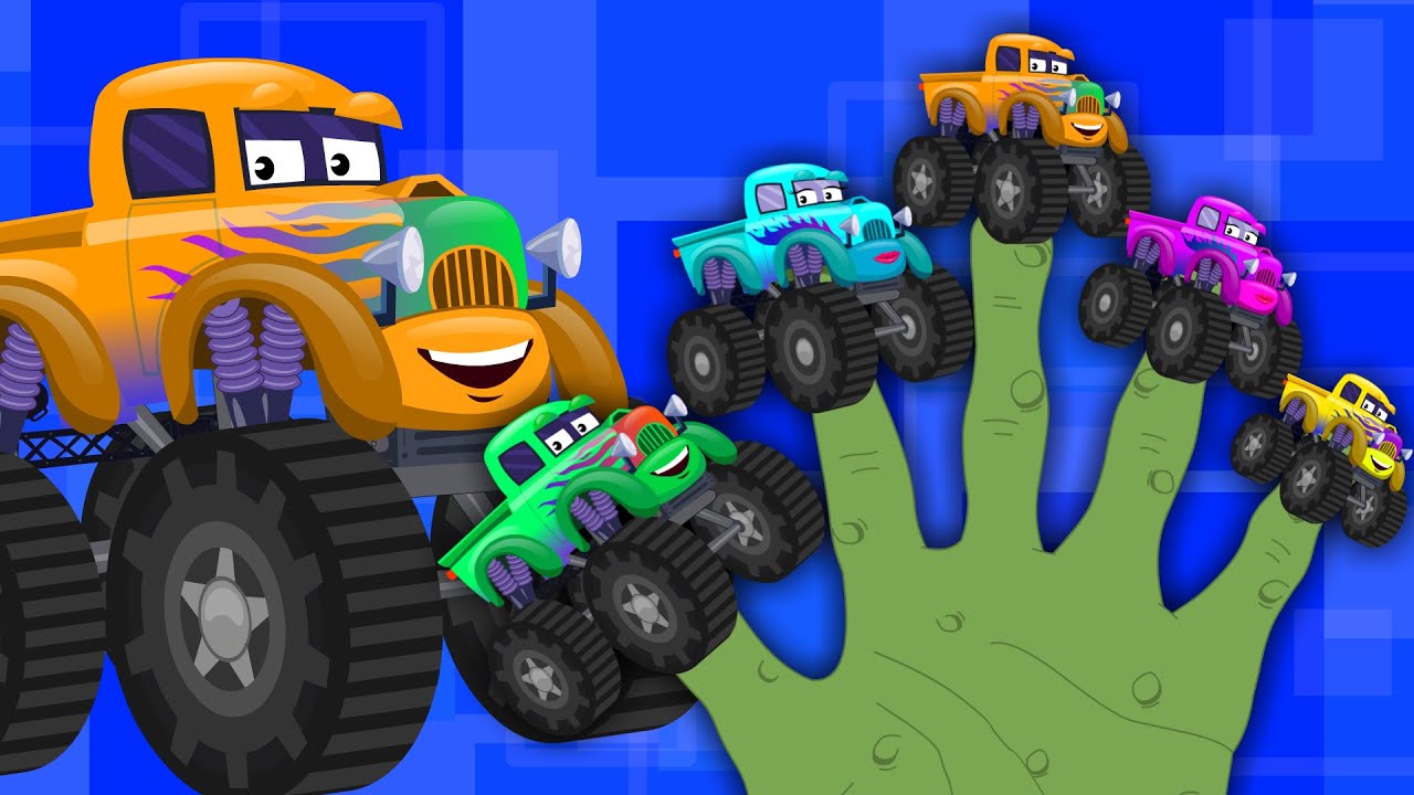 Ralph and rocky | Monster Truck Finger Family | Truck Song | Children Car Rhyme