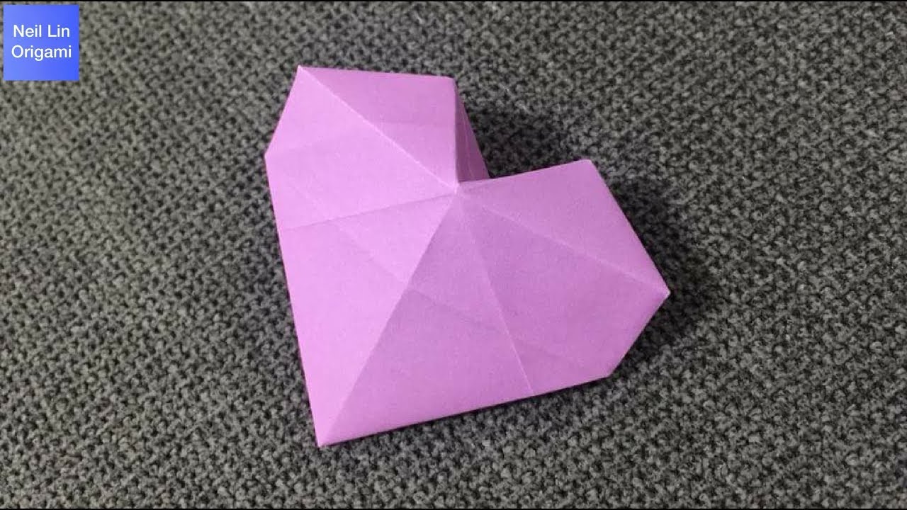 Объемное сердечко оригами / 3D сердечки оригами ко Дню Всех Влюбленных