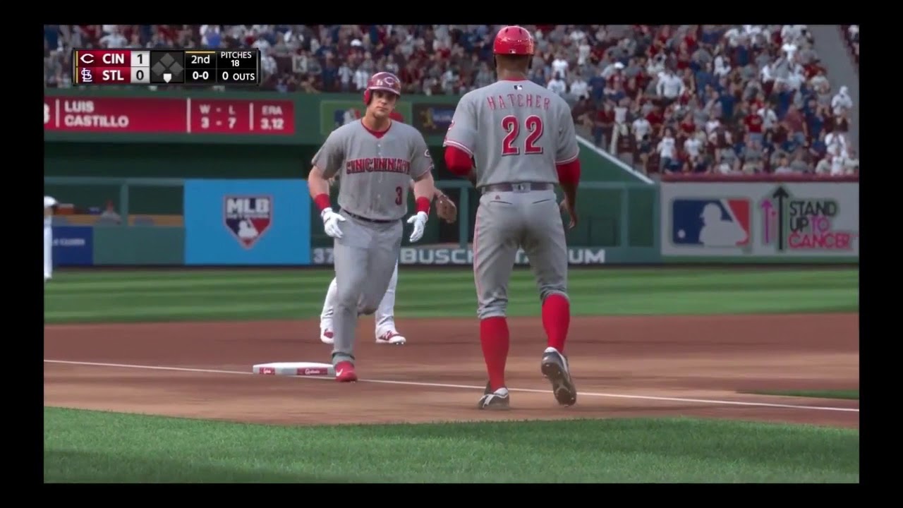 MLB Baseball - Cincinnati Reds @ St. Louis Cardinals - MLB The Show 18 Simulation Full Game 13/7/18
