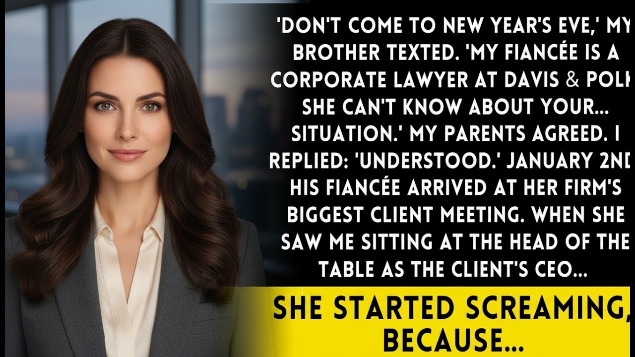 Brother Said 'Skip New Year's Your Life's An Embarrassment Then His Fiancée Walked Into My Boardroom