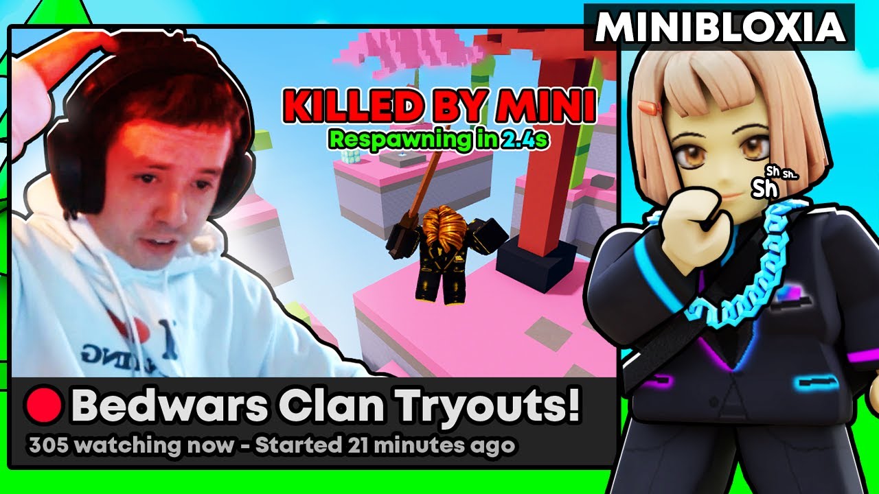 Я пошёл ПОД СКРЫТИЕМ на отбор в клан YouTube-блогеров... (Roblox BedWars)