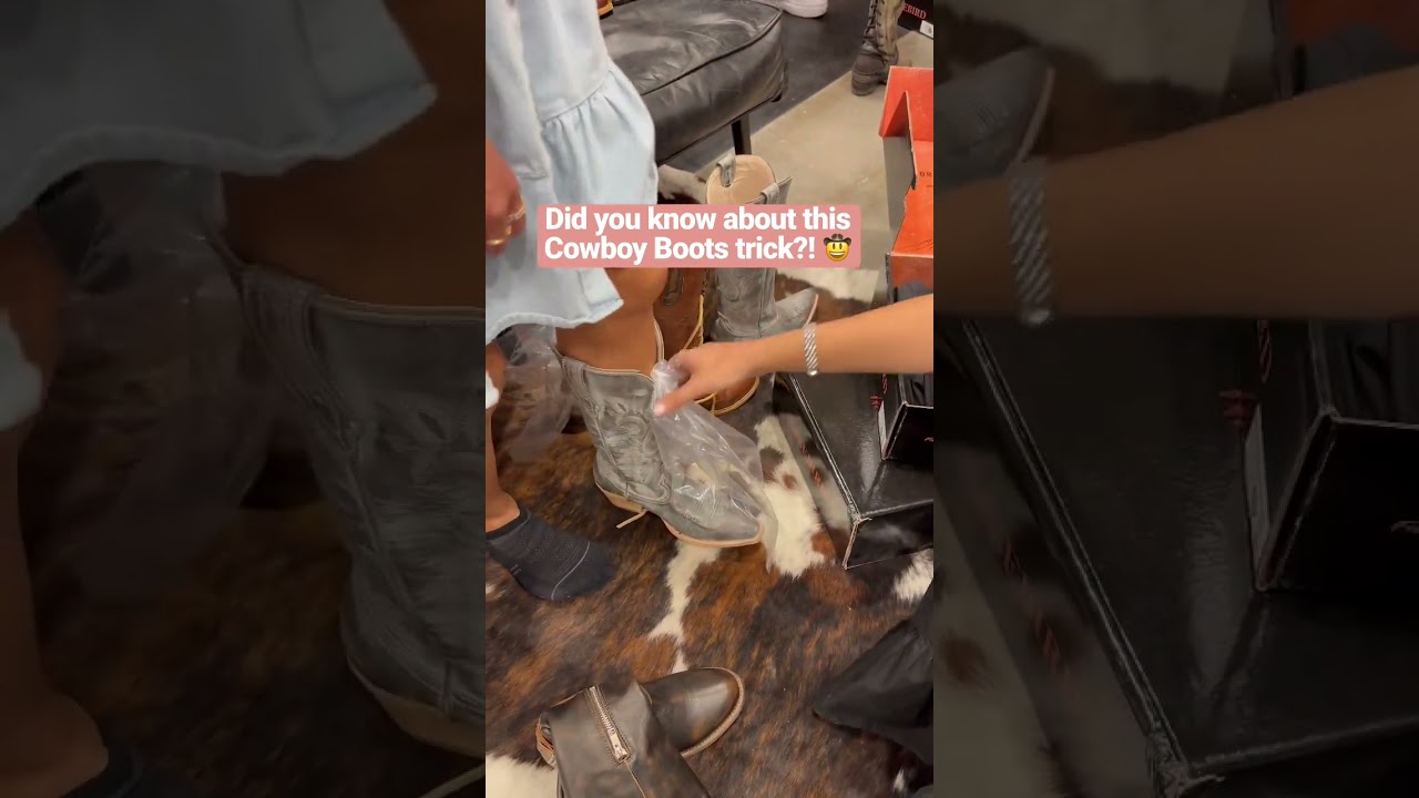 Did you know about this cowboy boot trick?!? 🤯
