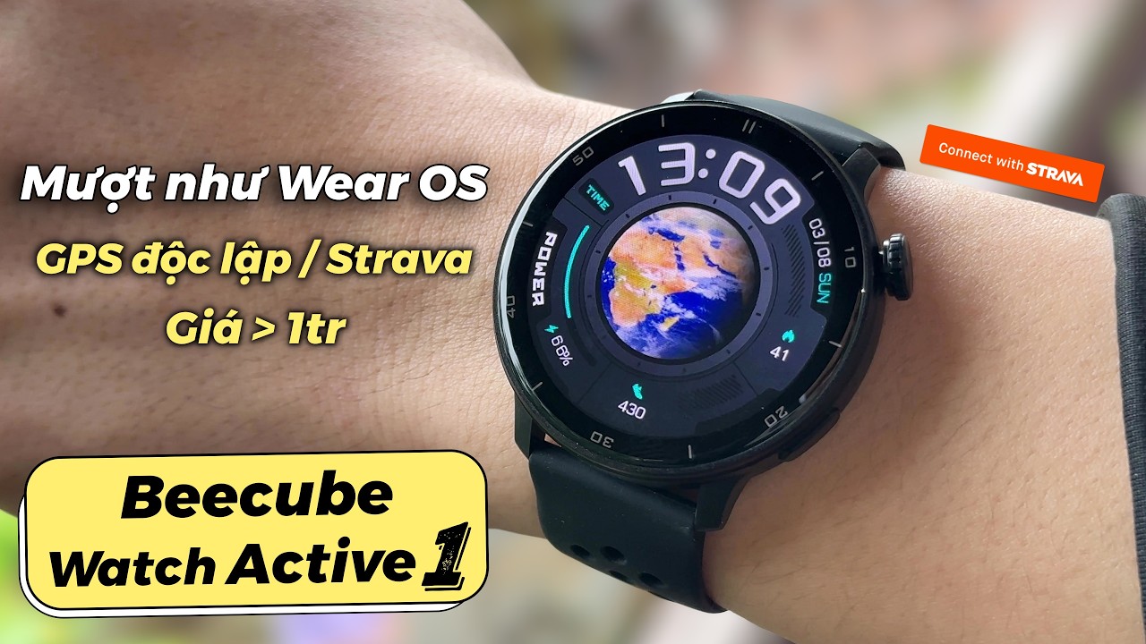 Đồng hồ GPS hơn 1 triệu: Mượt như Wear OS, Nhiều thứ hay ho | Beecube Watch Active 1