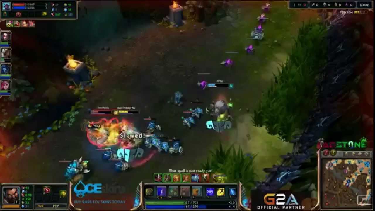 Trick2g trolled by the Shaco Train