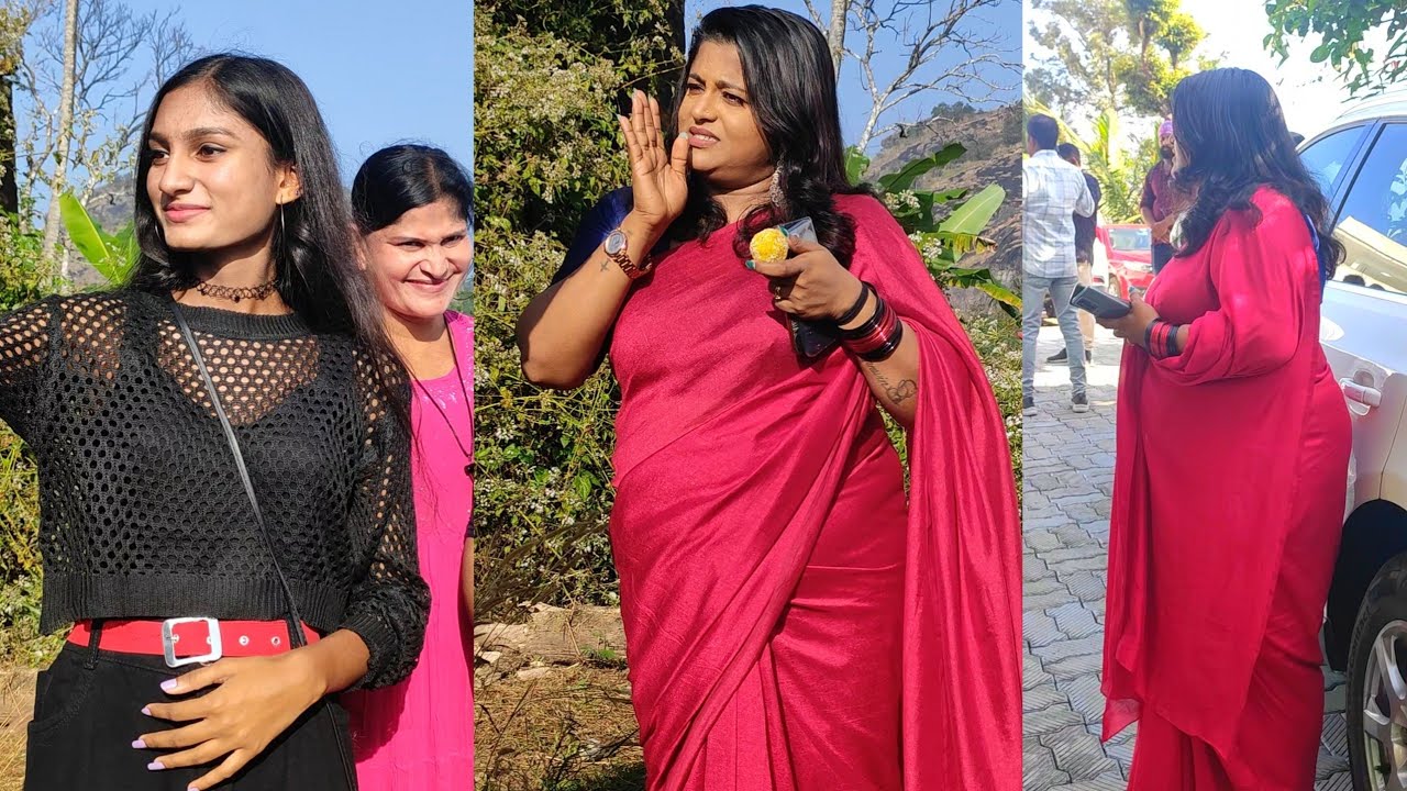 ചുവപ്പ് സാരിയിൽ സുന്ദരിയായി കൂടോത്രത്തിന്റെ പൂജയ്ക്ക് എത്തിയ വീണ നായർ | veena nair video