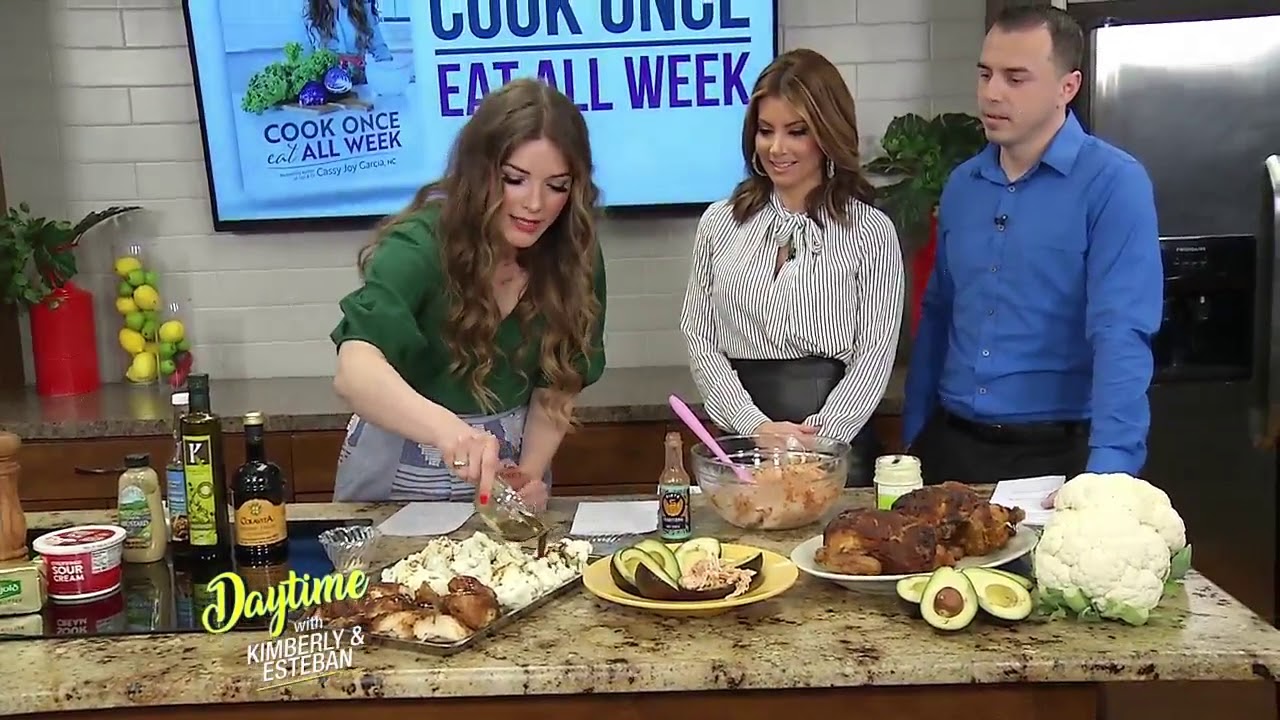 Cook Once, Eat All Week Demo #1 on Daytime with Kimberly & Esteban