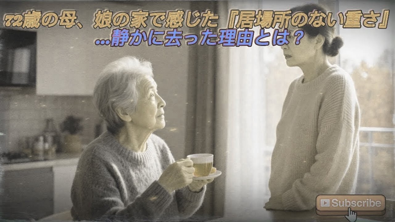 72歳の母、娘の家で感じた『居場所のない重さ』…静かに去った理由とは？