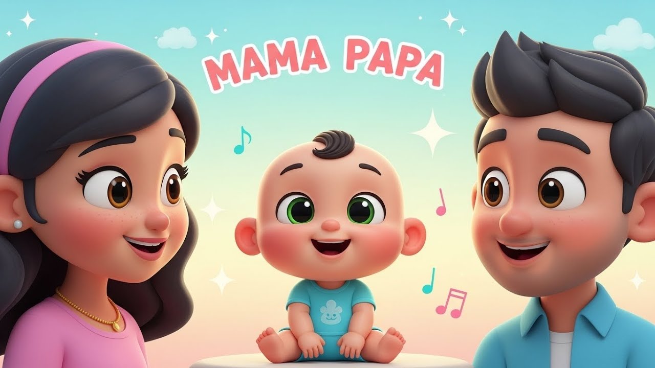 Baby’s First Hindi Words 👶 | Mom, Dad, Water, Milk, Home | Cute Rhymes for Toddlers