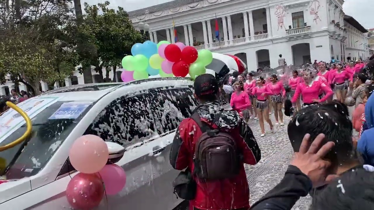 Andamos Rodando con Nandaya en el Carnaval de Ecuador 2026 17 de febrero en la Plaza Mayor de Quito 