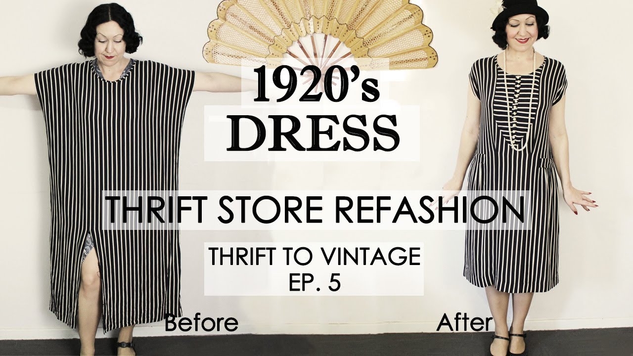 Одежда в стиле 1920-х годов в комиссионном магазине REFASHION - От секонд-хенда к винтажу EP5 -- ...