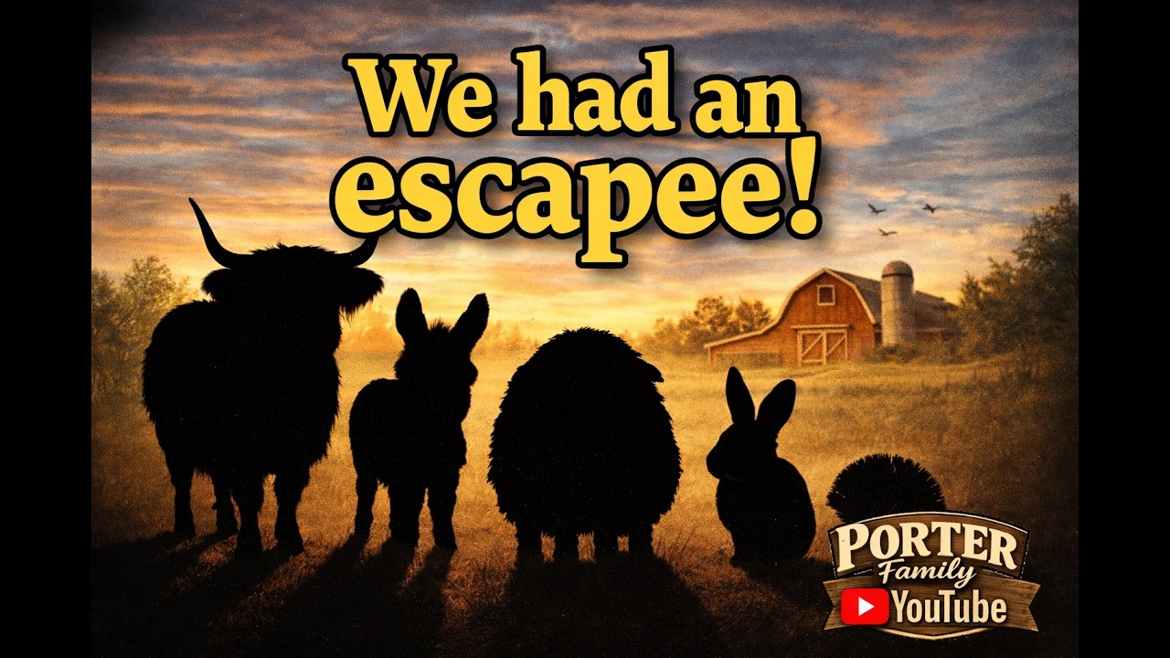 Can you guess which animal escaped on our farm today?!