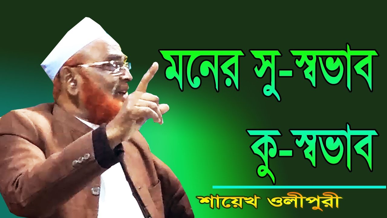 মনের সু স্বভাব কু স্বভাব Allama Nurul Islam Olipuri, Bangla Waz 2019