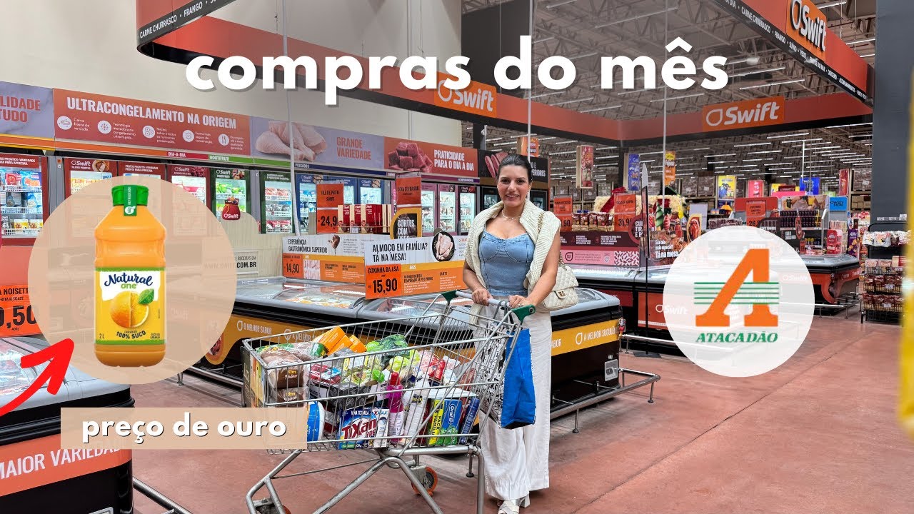 Compras do M&ecirc;s 🛒 Dezembro para 4 pessoas no Atacad&atilde;o  | Gastei MENOS de 700 reais 😱 &Uacute;LTIMA de 2025 🎉