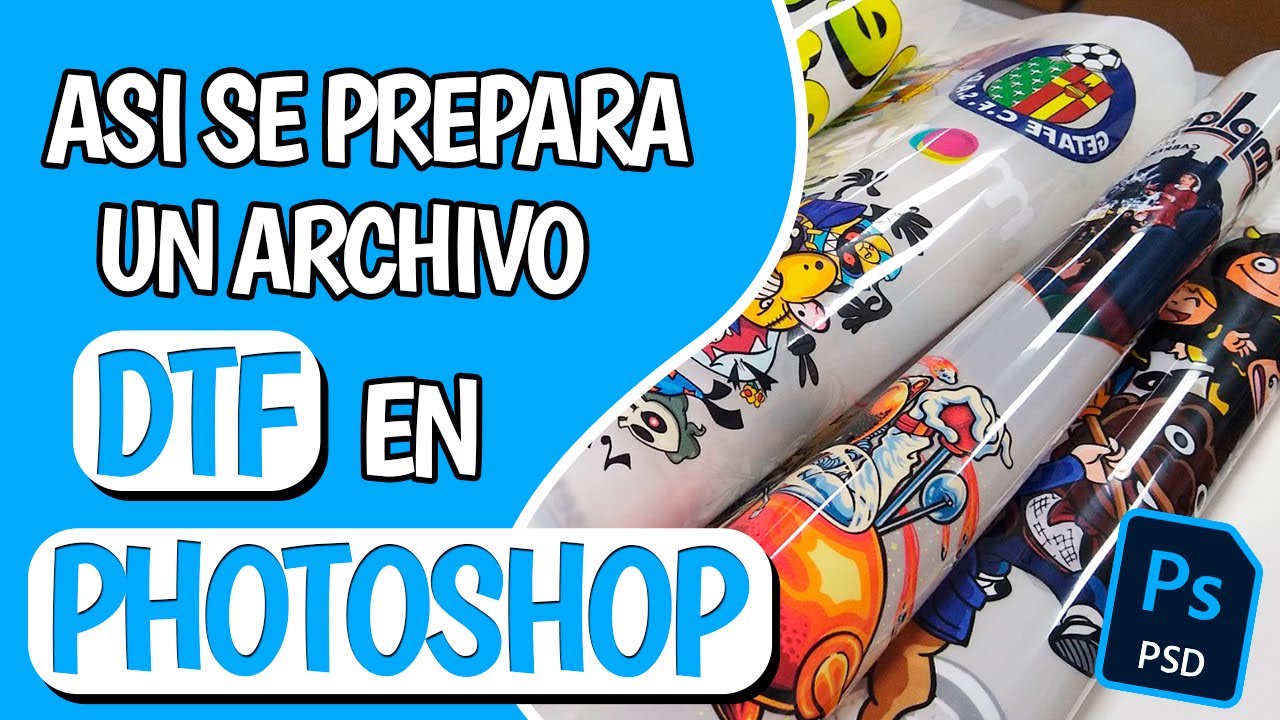 Como preparar Archivo para DTF en Photoshop paso a paso