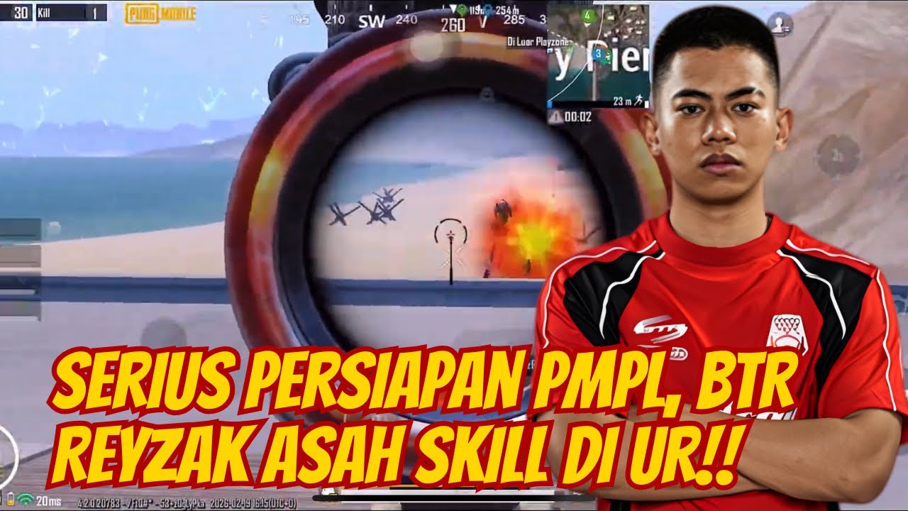 BTR Reyzak Fokus Grinding UR, Mantapkan Skill Jelang PMPL 🥶😱 #pubgmobile 