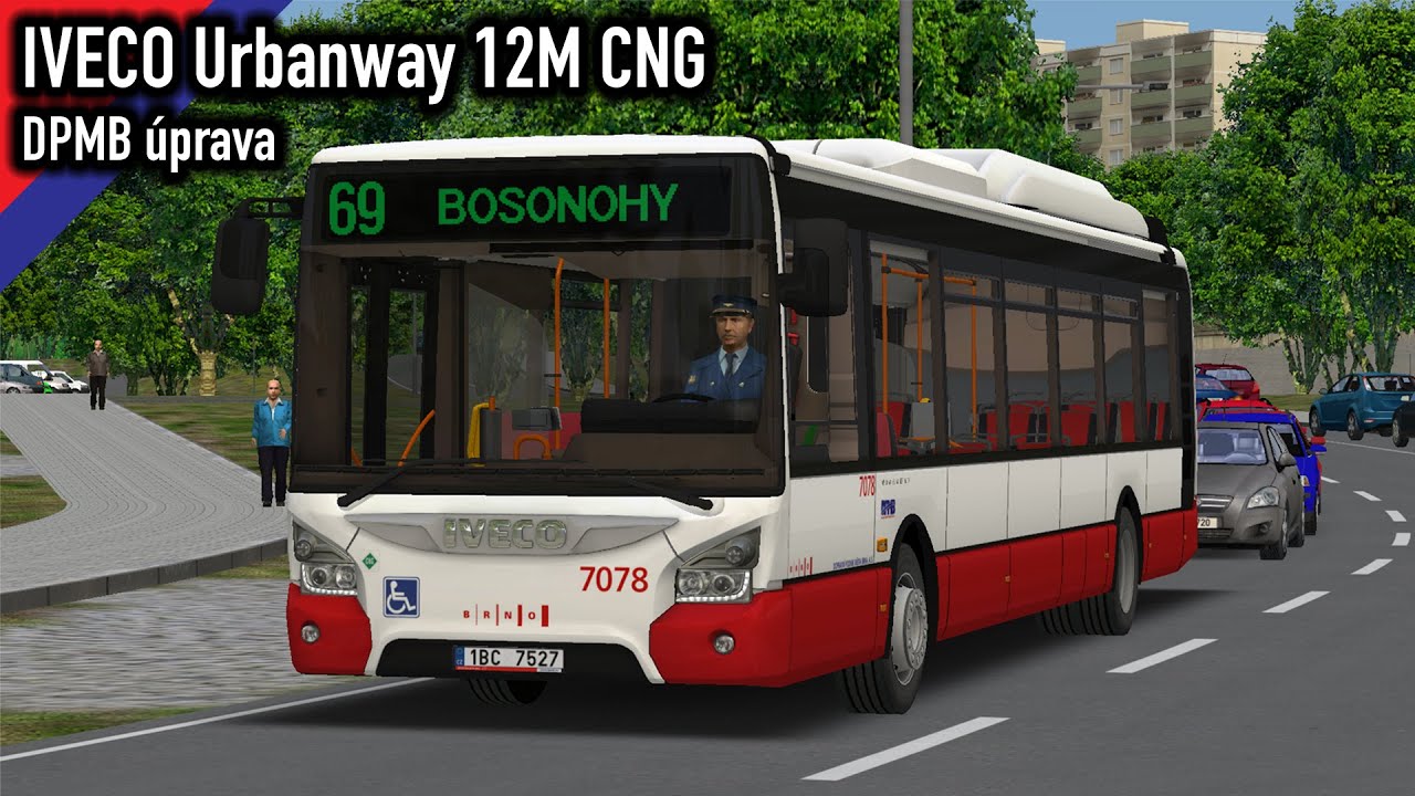 OMSI 2 | Fiktivní Brno | Linka 69 | IVECO Urbanway 12M CNG DPMB úprava