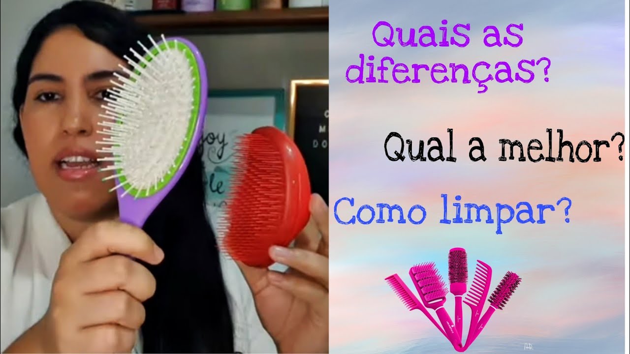 Comparando escovas de desembaraçar Nacionais e Importadas | Como higienizar #TransicaoCapilar