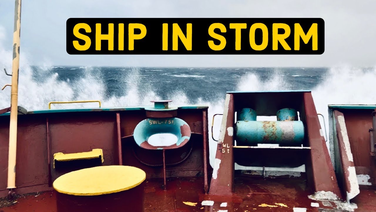 Real Footage of a How SHIP is CAUGHT in STORM! Scary Life at SEA.