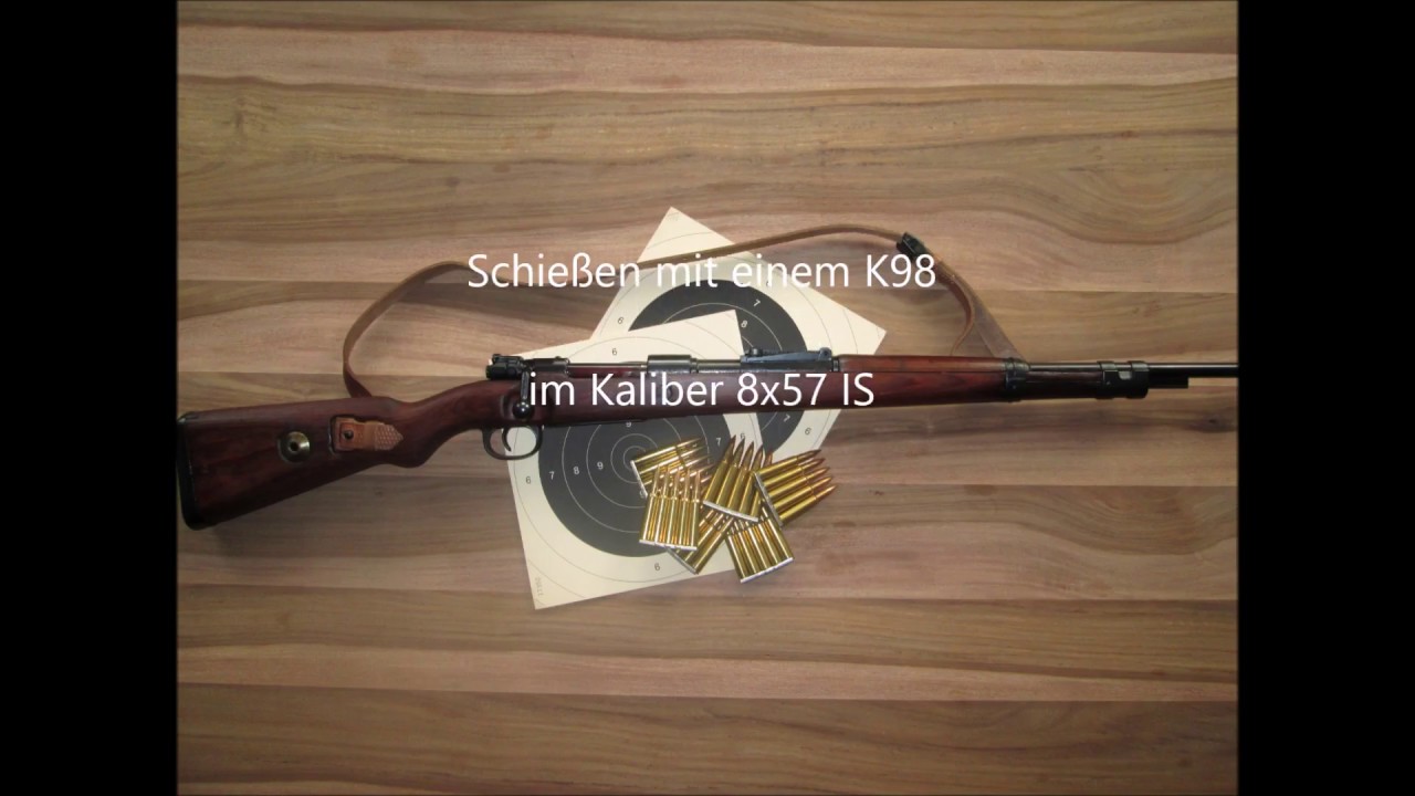 Schießen mit Karabier 98k Kaliber 8x57 IS