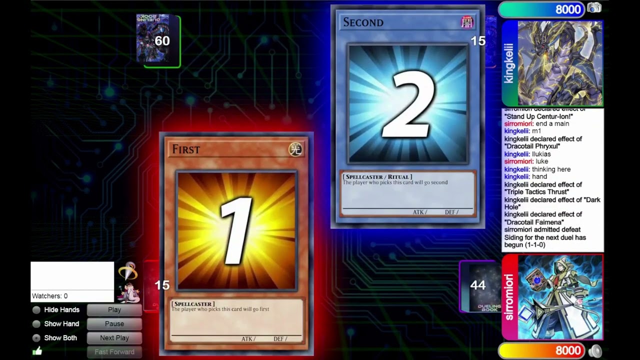 Bystial Centurion VS Mitsurugi Dracotail Yu-Gi-Oh! Dueling Book Replay