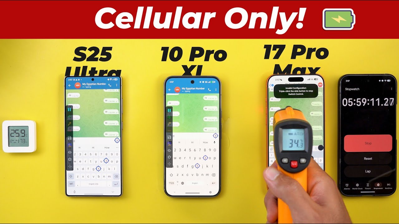 Аккумулятор iPhone 17 Pro Max меня потряс! против S25 Ultra и Pixel 10 Pro XL