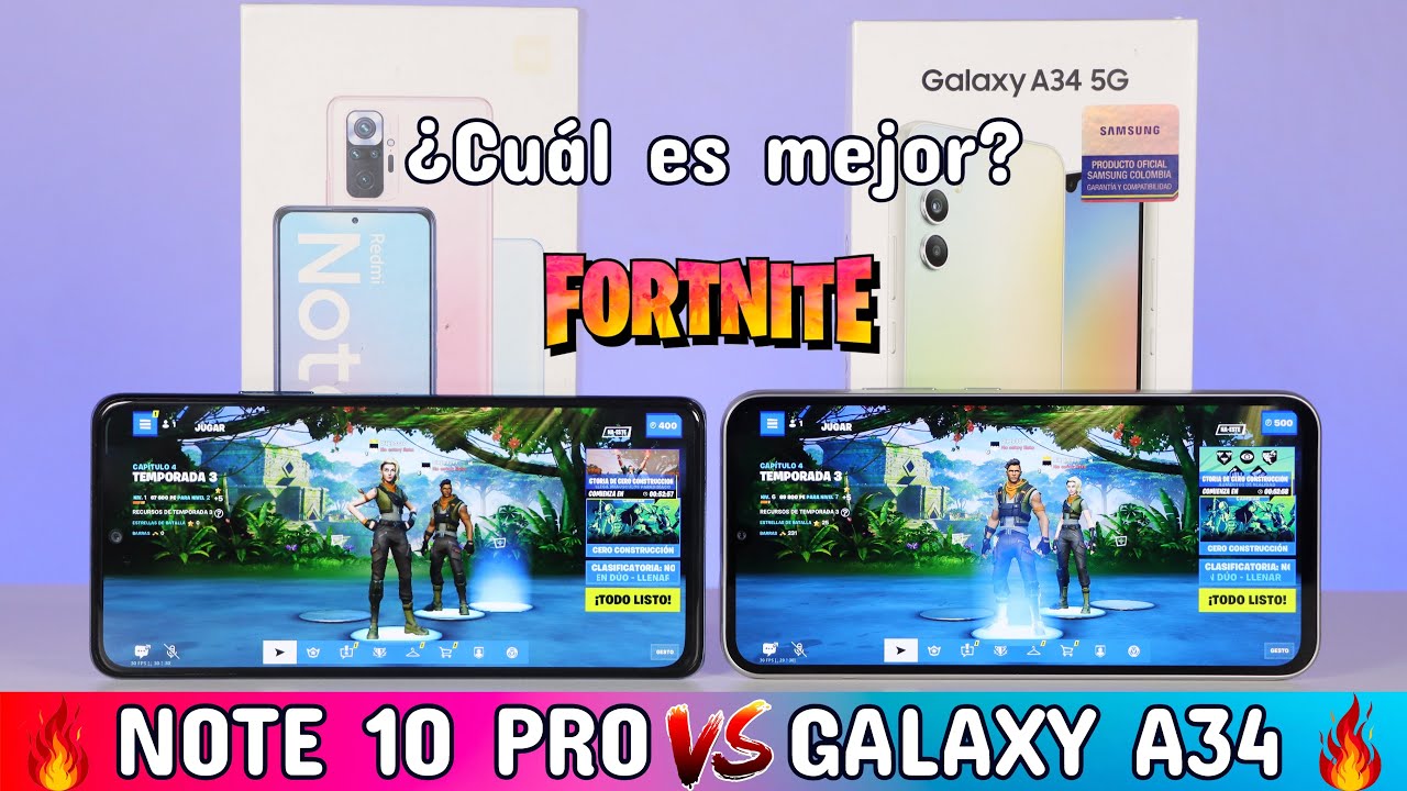 Prueba de Rendimiento😱 Redmi Note 10 Pro vs Samsung Galaxy A34 5G🔥Snapdragon 732G vs Dimensity 1080🔥