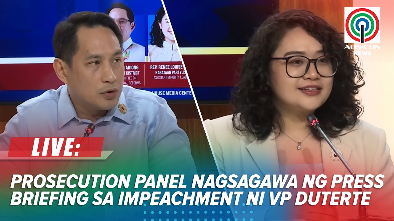 LIVE: House prosecution panel holds presscon on VP Sara Duterte impeachment | June 18, 2026