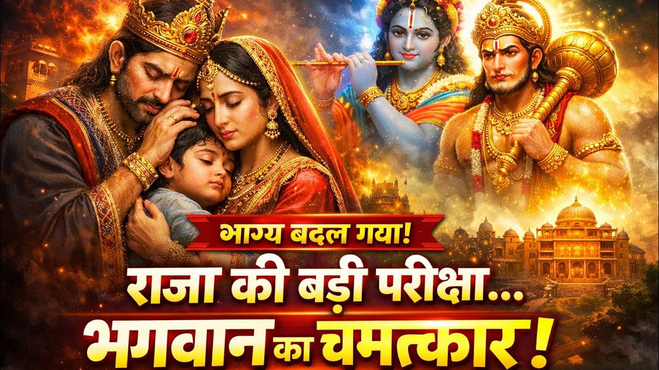 राजा की परीक्षा और भगवान का चमत्कार | प्रेरक भक्ति कथा | जब भगवान ने बचाया परिवार
