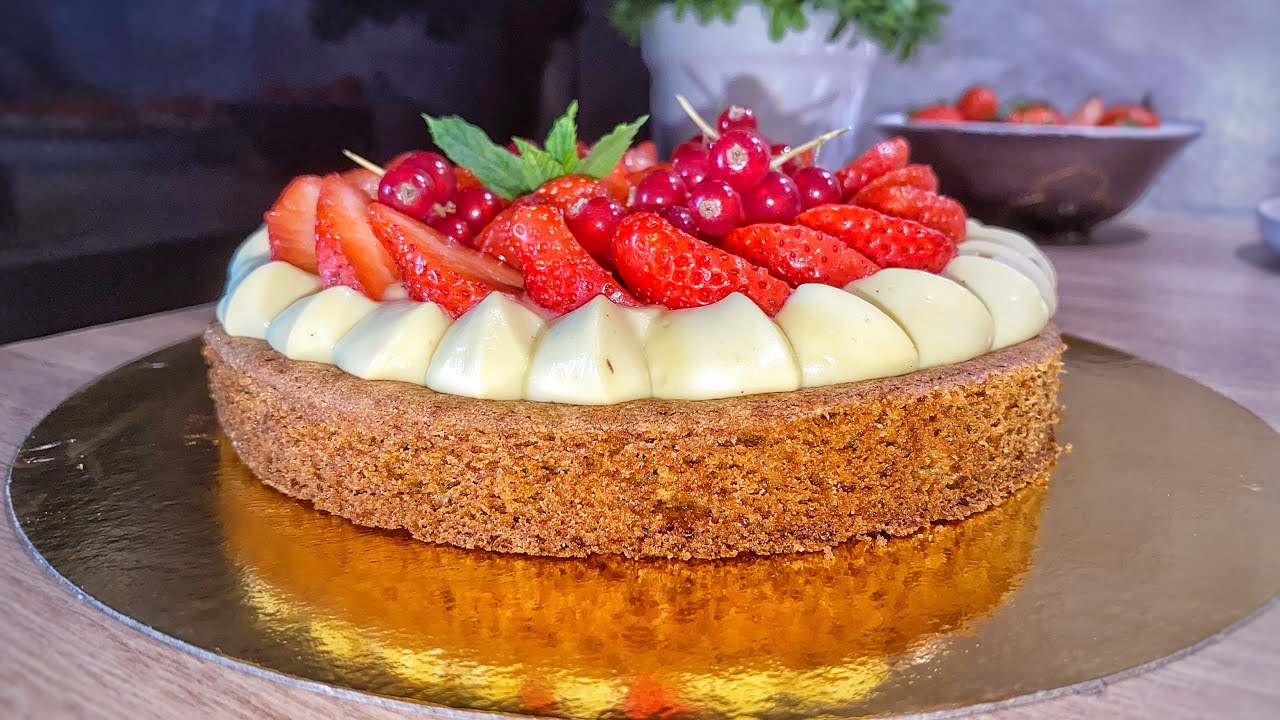 Tarte aux fraises sur sablé breton 🍓