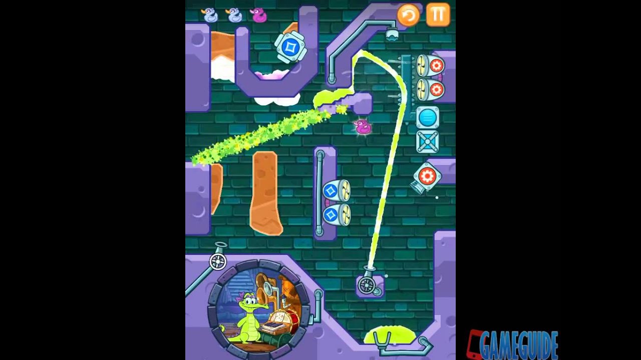 Where's My Water? Level A4-9: Blow the Man Down Allie Walkthrough