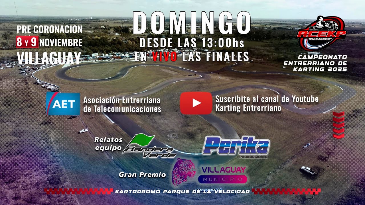 EN VIVO - Fecha 09 - Kartodromo Parque de la Velocidad - Villaguay - 9/11/2025 - ACEKP