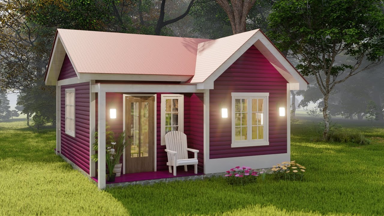 Gorgeous and Cozy Small House Design 6x7 Meters (450 SQFT) With Floor Plan