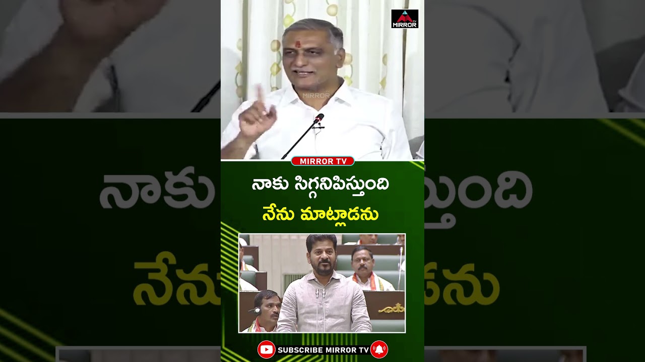 Harish Rao Reacts On Congress MLA Comments | CM Revanth Reddy | TS Assembly | Mirror TV