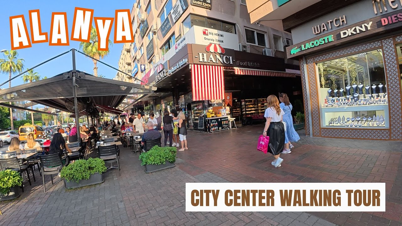 Alanya City Center Walking Tour | May 9, 2025 [4K HD/60 fps] 🇹🇷