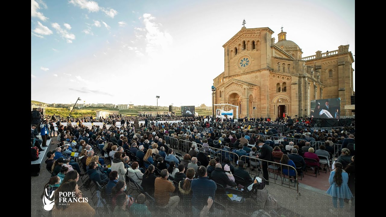 Prayer meeting at the National Shrine of Ta' Pinu, Gozo