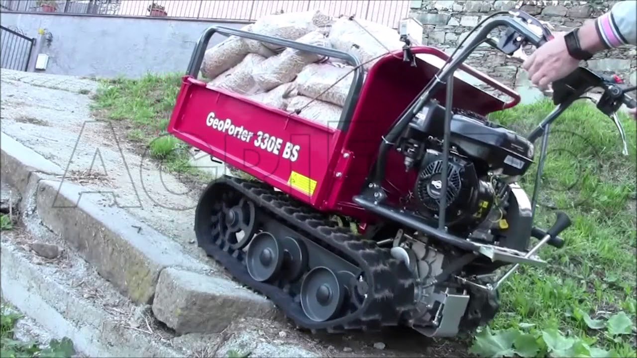 Betrieb des GeoTech Raupentransporters GeoPorter 330E