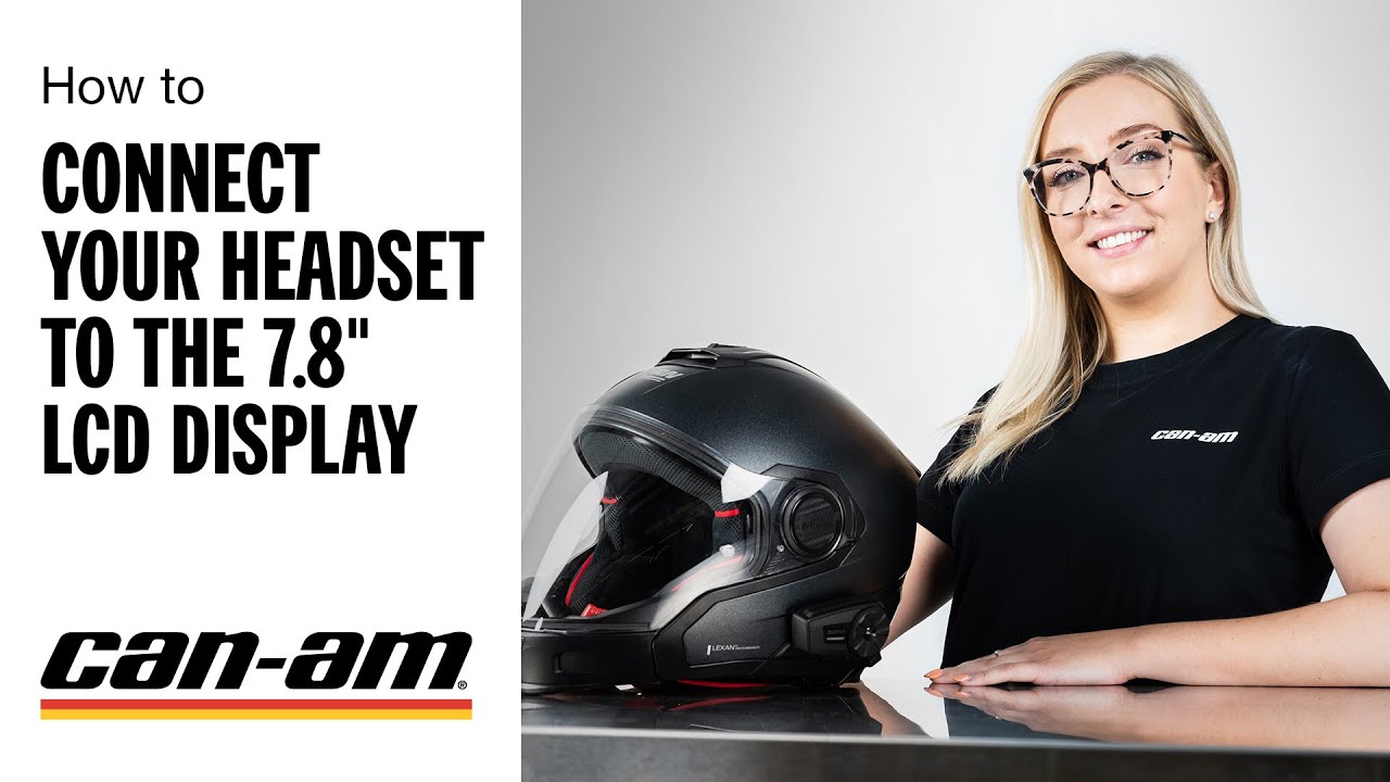 How to pair your headset with your Can-Am Spyder