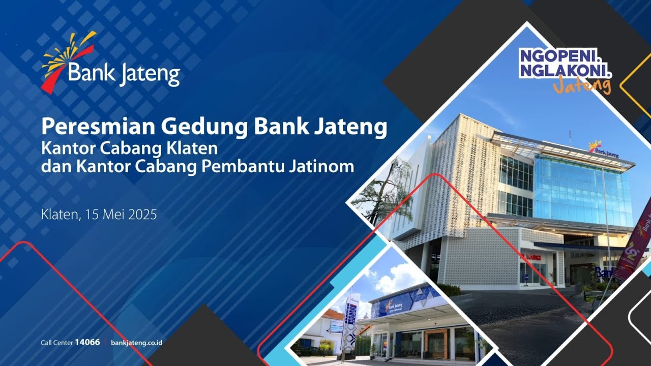 Peresmian Gedung Bank Jateng KC Klaten dan KCP Jatinom 2025