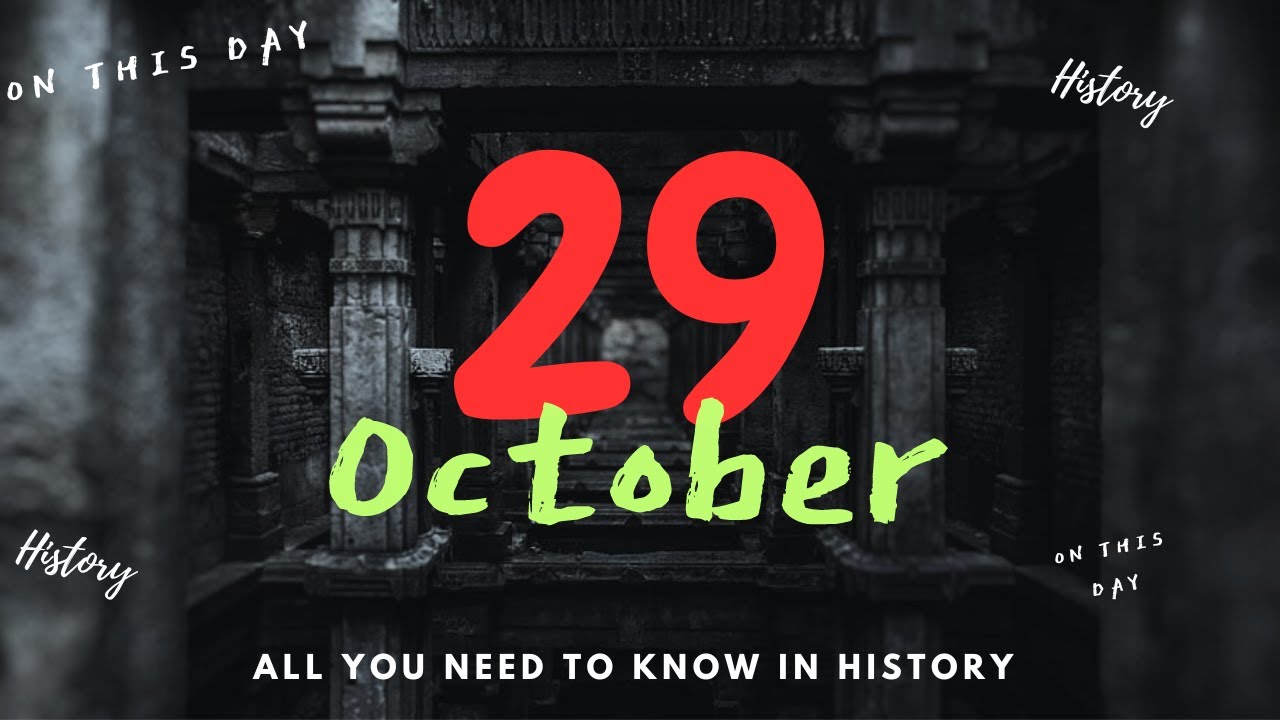 It's October 29. What happened on this day?  Let's take a look in history. #history #october29