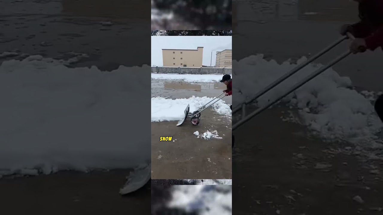 Upgrade Your Snow Removal Game with This Durable 37-inch Wheeled Shovel