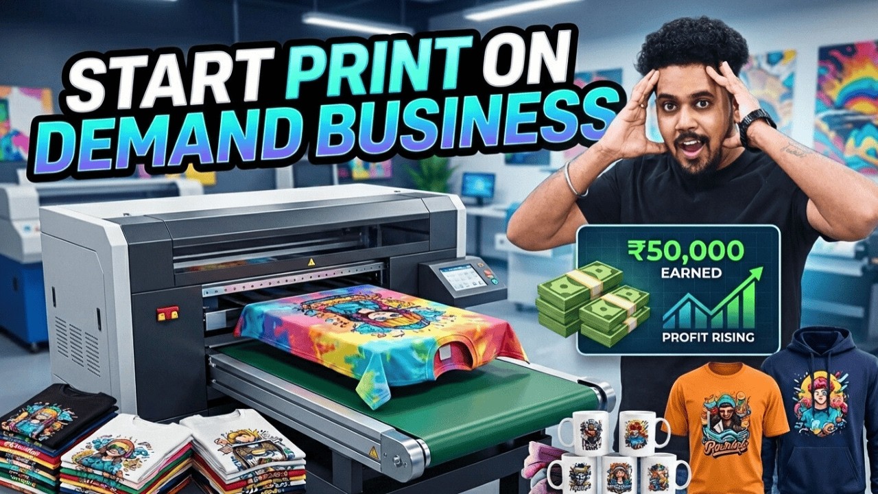 How To Start Print On Demand Business in 2026 👕| Complete Tutorial in Hindi