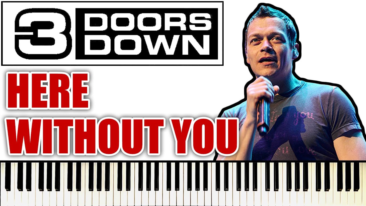 3 DOORS DOWN - Here Without You | PIANO COVER (Brad Arnold's vocals)