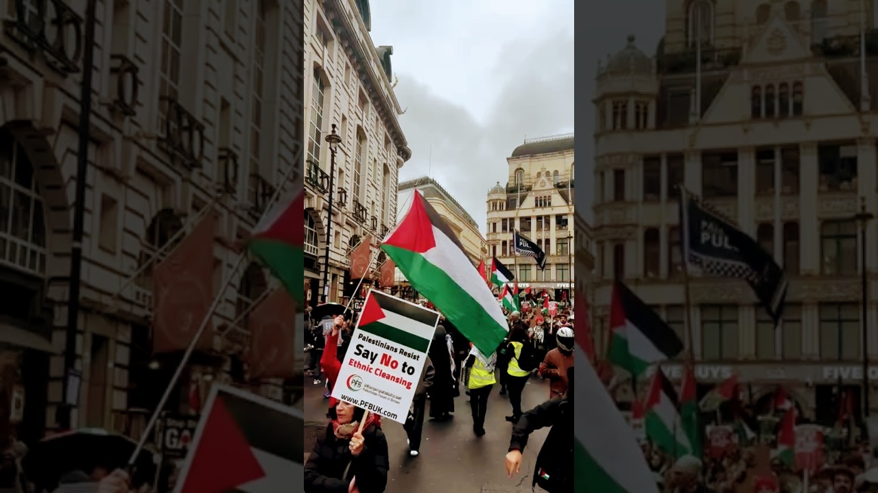 A National march for Palestine in London, Thousands March in London to Demand Justice for Palestine
