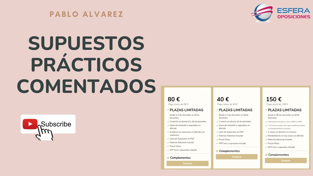 Supuestos prácticos cuerpo de Ayudantes en directo y comentados