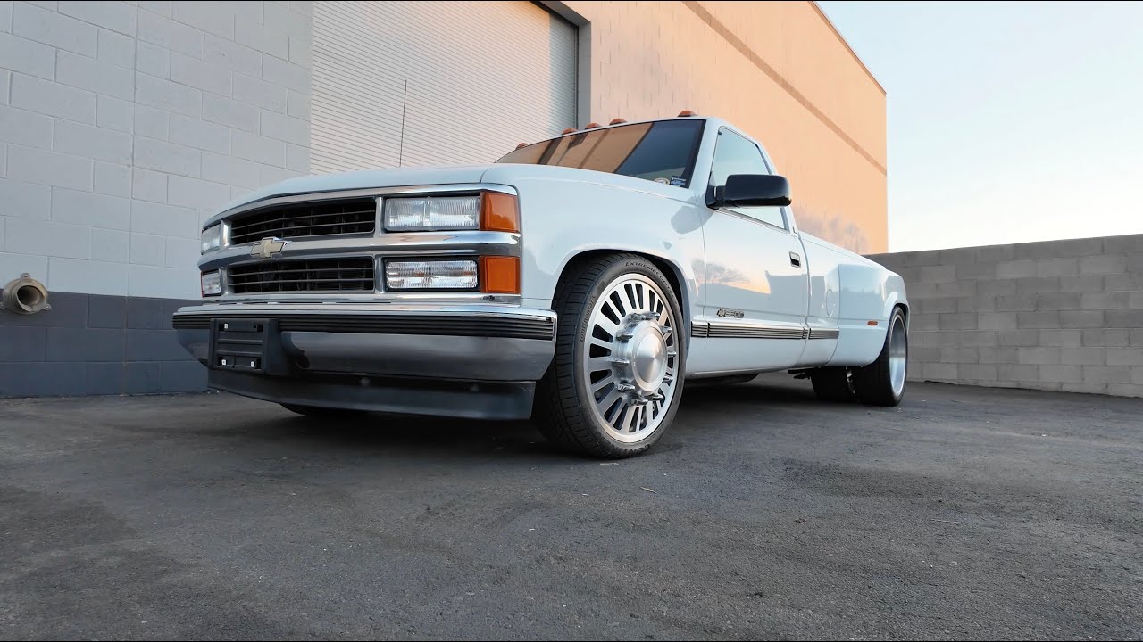 BellTech 5/8 Drop on an OBS C3500 Dually with Hot Rods by Boyd 22