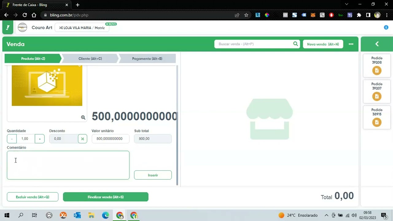 Como Utilizar a Frente de Caixa do Bling para Vendas em Loja Física | Automação de Estoque