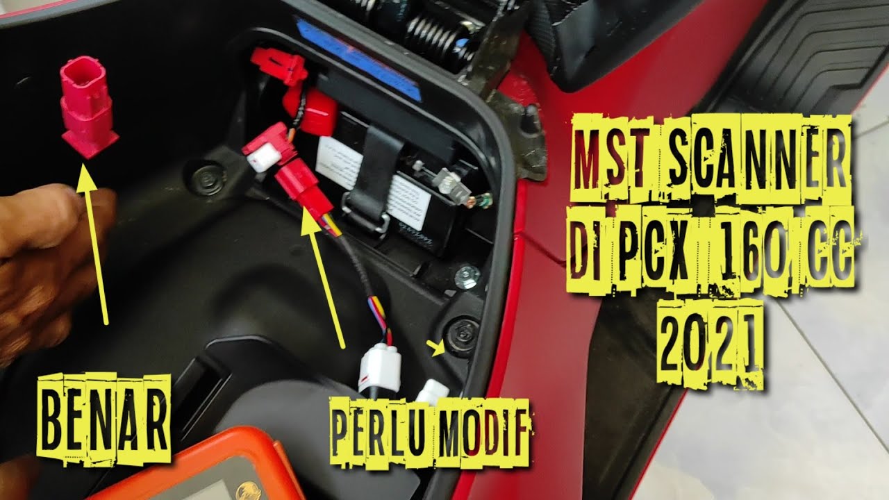 PENGGUNAAN SCANNER MST DI NEW PCX 160 TAHUN 2021